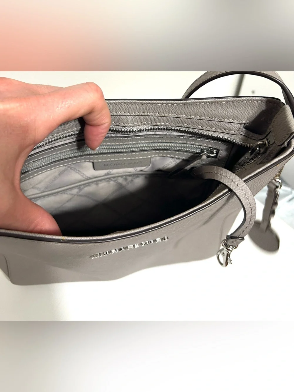 Michael Kors Gray Crossbody